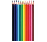 Topwrite, Set di 12 Matite Colorate in Legno da 17,6 cm, Multicolore