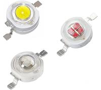 TOPXCDZ 100pcs 1W 3W 5W High Power LED Chip Lampadine SMD COB Diodi Caldo Bianco Freddo Rosso Verde Blu Giallo 440 660nm Grow Light Beads Fish Tank lampada (5W 100PCS, Uv395nm)