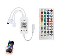 TOPXCDZ Controller Bluetooth, senza fili, con 40 tasti, telecomando a infrarossi per luci RGB, controllo tramite app, per iOS e Android