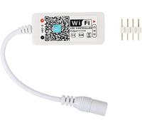 TOPXCDZ Controller Smart WiFi Wireless LED Smart WiFi 4 Pin RGB LED Controller Alexa Google Home IFTTT compatibile, funziona con sistema Android, iOS