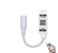 TOPXCDZ Mini controller Bluetooth RGB DC 5 V 12 V 24 V musica BT Smart APP controller striscia di controllo per striscia LED RGB (mini DC Bluetooth bianco)