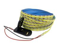 TOPXCDZ Striscia LED COB alimentata a batteria, luce bianca fredda, 2 m, 5 V, ad alta densità, autoadesiva, flessibile, uniforme, per armadio, scale, cucina (bianco, 2 m)