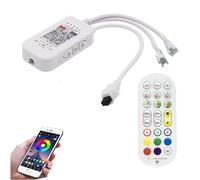 TOPXCDZ WS2811 WS2812B striscia LED controller DC 5 V 12 V 24 V sogno colore RGB 24 Key Infrarot Controller Bluetooth APP Telecomando MIC Music Sync Interno Usage