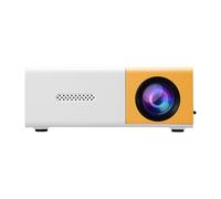 TopYart Mini Proiettore Portatile, Supporto Full HD 1080P, Proiettore Home Cinema Outdoor con USB HDMI Type-C e Telecomando (Giallo)