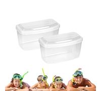 Topyond 2PCS Portamaschera Subacquea, Box Rigido per Maschera Sub, Custodia per Maschera da Sub, Scatola PP per Snorkeling, Custodia Protettiva per Maschera e Boccaglio