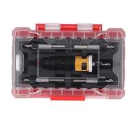 Topyond 5 pcs set di bit di perforazione controprotersink, set di bit trapano controprotesant, set di trapano con banca perpinante in lega di alluminio esattore per la lavorazione