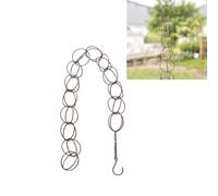 Topyond Catena per Grondaia, 47.2in Catena Antipioggia in Metallo, Catena Pluviale per Grondaia, per Decorazione Casa E Giardino Eaves Drainage