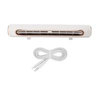 Topyond Clip scrivania, barra ad aria orizzontale senza lama con la di raffreddamento a 3 velocità, monitoraggio del regolabile per il computer e l'uso 'ufficio (Bianco)