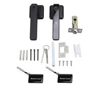 Topyond Fingerprint Door Scolla, serratura smart port con tastiera passcode Keyless Porta dell'ingresso per la camera da letto Home Hotel Office Apartment (nero con app)