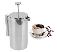 Topyond French Press Coffee Macchina in acciaio inossidabile doppia parete, pressa per caffè preparata a mano con schermo filtrante, plastica NO per viaggi per campeggio per (800 ml)
