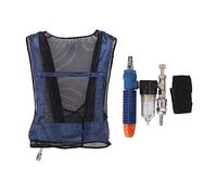 Topyond Gilet di Raffreddamento del Ghiaccio Tubo a Gilet di Aria Condizionata Gilet di Raffreddamento del Corpo, Saldatore Dispositivo di Raffreddamento dell'Aria per Uomo con Cintura Frigorifero