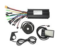 Topyond Kit Controller Per Bici Elettrica, kit motore elettrico per bici, Lega di Alluminio, Modifica Batteria al Litio Bici Elettrica Controller Onda Sinusoidale 30a con Pannello DC24 36 48V