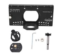 Topyond Kit dima per cerniera nascosta da 35 mm, strumento di montaggio per porta dell'armadio in lega di alluminio, foratura facile e precisa con profondità preimpostata