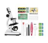 Topyond Kit Microscopio per Bambini, Set di Esplorazione Scientifica, Include Microscopio, Vetrini E Accessori, Fantastici Regali per I Bambini dai 5 agli 8 Anni E dagli 8 ai 12 Anni