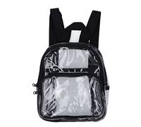 Topyond Mini Zaino da Uomo E da Donna in PVC Trasparente, Zainetto Piccolo, Approvato dallo Stadio, Design con Cerniera, Resistente allo Sporco E Impermeabile