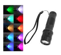 Topyond Orcia Elettrica Rossa, Torcia A Luce Verde, Lampada A Colore Blu, Luce Di Sangue Per L'osservazione, 10 Colori Torcia Led Multicolore Per Il Campeggio, L'escursionismo, La Visione Notturna