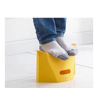 Topyond Sgabello pieghevole esterno, sedia a basso contenuto di plastica portatile, sedile portatile compatta con manico, sedia di plastica piccola ma potente per viaggi e (L (45x15x26))