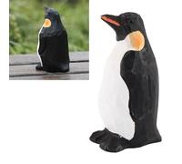 Topyond Statua di Pinguino in Legno Dipinto a Mano Carino E Vivace, Arredamento Squisito del Pinguino Per Varie Scene Per Famiglia, Amici E Colleghi di Lavoro