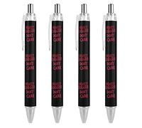 TopZeDeals Honey-Badger Don T Care - Penna a sfera retrattile, punta fine, rotonda, per notebook, scrittura, ufficio, lavoro, 0,5 mm, 4 pezzi