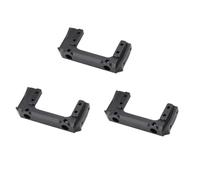 TOQPCZA Accessori Paraurti RC per Axial per SCX10 II AX90046 90046 90047 A68T 1/10 RC Crawler Car Supporto per Servo in Lega di Alluminio per Paraurti Anteriore 3X Parte Nera