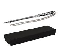 Torah Pointer Yad Silver Plated Tora Scroll Reading Hand Assistant Decorated in Black and White Enamel in Giftable Box by Zion Judaica