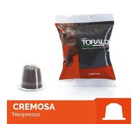 Toraldo Capsule Caffè 100 Pz - Miscela Cremosa - Compatibili NESPRESSO