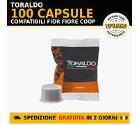 100 Capsule Aroma Vero, Fior Fiore, Lui Toraldo Miscela Cremosa - Toraldo