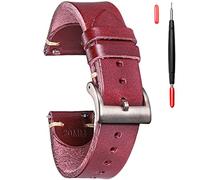 torbollo Cinturini per orologi da uomo, cinturino in pelle italiana Buttero da 22 mm a sgancio rapido, sostituzione vintage, avvolgimento Whisky