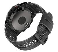torbollo Cinturino QuickFit da 20 mm per Garmin Instinct E 40 mm/Fēnix 8 AMOLED 43 mm/Fenix 7S/Fenix 6S/Fenix 6S pro/Fenix 5S/Fenix 5S Plus, in pelle pieno fiore e design a rete traspirante in nylon