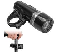 Torce a LED a montaggio fisso per bastone da passeggio a mano con clip di supporto, torcia portatile regolabile per tutti i bastoni da passeggio universale, per bilanciamento della mobilità e