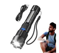 Torce elettriche ricaricabili a LED, torcia super luminosa | Torcia a LED ricaricabile da 1500 ad alta luminosità - Torcia elettrica potente e super luminosa, alimentata a bat