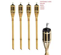 TORCE IN BAMBOO X OLIO PARAFFINA CITRONELLA ANTIZANZARE H120 LT 0,200 PARTY BAR