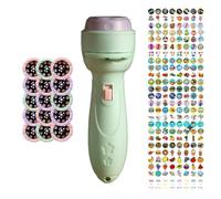 Torce Proiettore per Bambini 120 Modelli e 15 Proiettori di Storie a Tema Gioco Divertente Giocattolo Educativo Torcia per Bambine e Bambine dai 18 Mesi in su, Torcia Proiettore di Storie Verde p