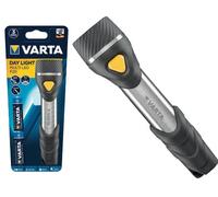 Varta Day Light Multi LED F20 LED Flashlight (incl. 2x Longlife Power AA e cordino, a prova d'urto) argento/nero per la casa, per tutti i giorni, per le interruzioni di corrente