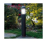 TORCH PALO PER ESTERNO 2 MISURE IN ALLUMINIO COLORE ANTRACITE CON DIFFUSORE TRASPARENTE