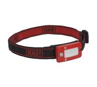 Sealey Ricaricabile Testa Torcia 2W Pannocchia LED Auto-Sensor Rosso LED360HTR