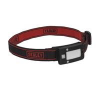 Sealey Ricaricabile Testa Torcia 2W Pannocchia LED Auto-Sensor Nero LED360HT