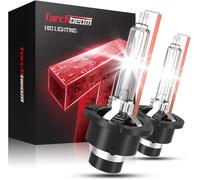 Torchbeam D2S Xenon LED 6000K 35W con Base a Staffe Metalliche | Design Impermeabile IP67, Plug and Play, Confezione da 2
