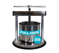 Torchietto in Acciaio Inox 5 L - Pressa Manuale per Uso Alimentare 001380