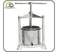 TORCHIETTO PREMITUTTO ALLUMINIO PER ALIMENTI CON RACCOGLITORE INOX VARIE MISURE