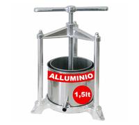Torchietto premitutto in Alluminio 1,5L Torchio Manuale per Vino, Uva e Frutta