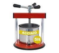 Torchietto Premitutto Manuale 5 Litri in Acciaio - Pressa per Pomodoro