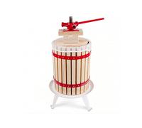 Torchio per uva, Torchio per melanzane, Torchio per vino, Pressa per frutta - Cesto in legno 18L