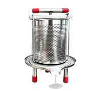 Torchio Per Frutta 2,8L con Maniglia a T Manuale Acciaio Spremitore | Spremitura Succhi Per Sidro E Verdura per Interni Esterni Casa Cucina Campeggio Donna Uomo Apicoltore Con basamento