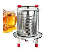 Torchio Per Frutta 2,8L con Maniglia a T Manuale Acciaio Spremitore | Torchio Frutta Uva Vino Verdura per Interni Esterni Casa Cucina Campeggio Donna Uomo Apicoltore Con basamento