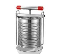 Torchio Per Uva con manico a T 2,8 L spremitore manuale in acciaio | torchio in metallo da vinificazione uva e sidro per miele formaggio olio d'oliva colazione cottura casa cucina Nessuna base
