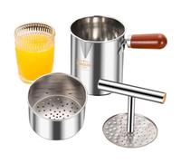 Torchio per Uva Spremifrutta Manuale In Acciaio Inossidabile Con Filtro Per | Macchina per Succo e Spremitura Domestica Uva, Verdura, Formaggio, Casa, Cucina, Preparazione di Succo