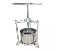 Torchio per uva, Torchio per melanzane, Torchio per vino, Pressa per frutta - Maxi, con doppio cestello in acciaio inox, 5L