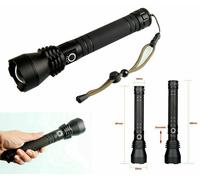 Torcia 80000W RICARIBILE A LED CREE CON zoom doppia batteria BL X82 P50