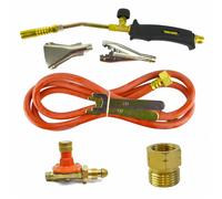 Torcia a gas bruciatore assortito 2 m tubo flessibile tetto idraulico erbacce...